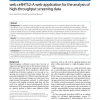 web cellHTS2: A web-application for the analysis of high-throughput screening data