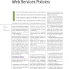 Web services policies