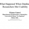 What Happened When Database Researchers Met Usability