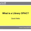 What is a library OPAC?