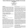 What makes CS teachers change?: factors influencing CS teachers' adoption of curriculum innovations