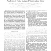 When thermal control meets sensor noise: analysis of noise-induced temperature error