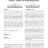 Why evolution is not a good paradigm for program induction: a critique of genetic programming