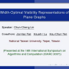 Width-Optimal Visibility Representations of Plane Graphs