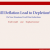 Will Deflation Lead to Depletion? On Non-Monotone Fixed Point Inductions