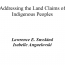 Addressing the Land Claims of Indigenous Peoples