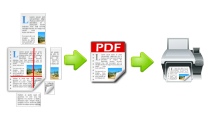 Converts web page to printer friendly PDF