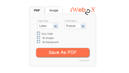 Convert web page to a printer friendly PDF, image snapshot, or high resolution wallpaper directly from the browser